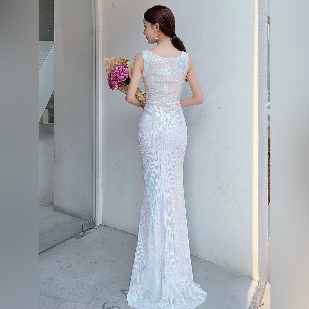 Radiant White Sleeveless Maxi Dress - Picture 2 of 4